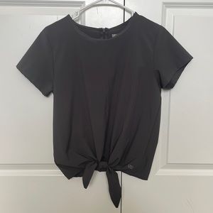 *SOLD* Cobblestone Grey Front Tie Top